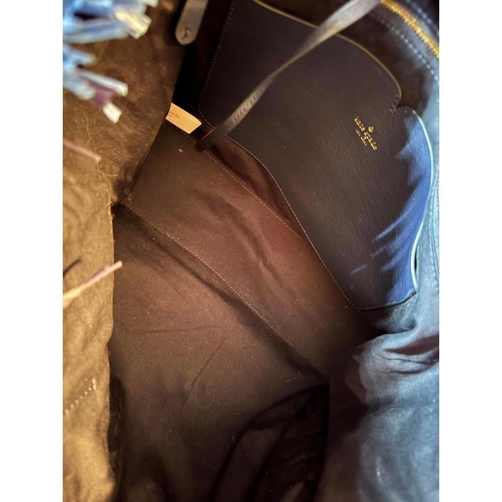 Kate Spade Sam Stripe Raffia Tote - Picture 6 of 7